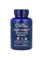 Ультра омега-3 підтримка здоров я серця, мозку та суглобів (Super Omega-3) Life Extension 60 м яких капсул