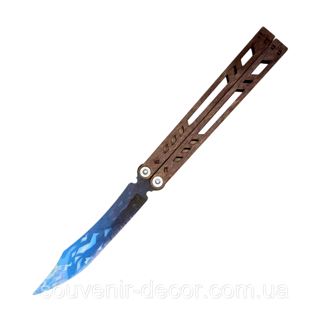 Дерев'яний Дитячий Ніж Метелик COLD FLAME з STANDOFF 2, іграшкова зброя, фото 1