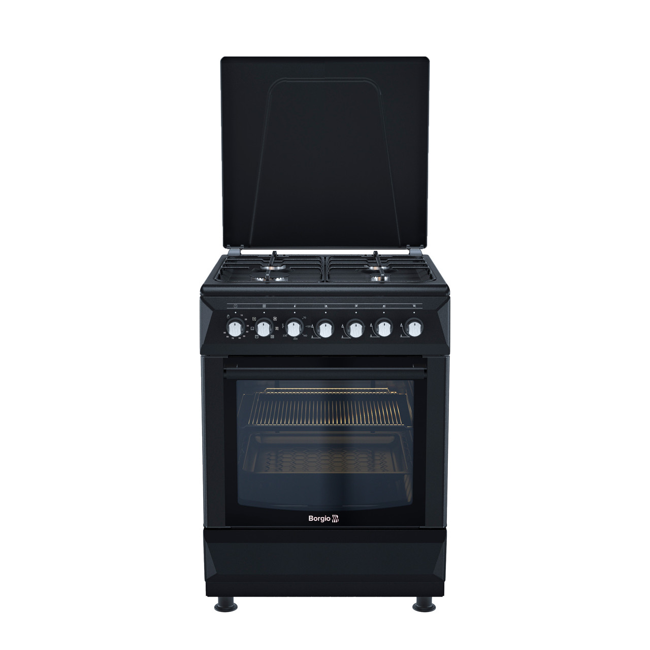 Плита комбінована Borgio GE 640 BL MBBLTF