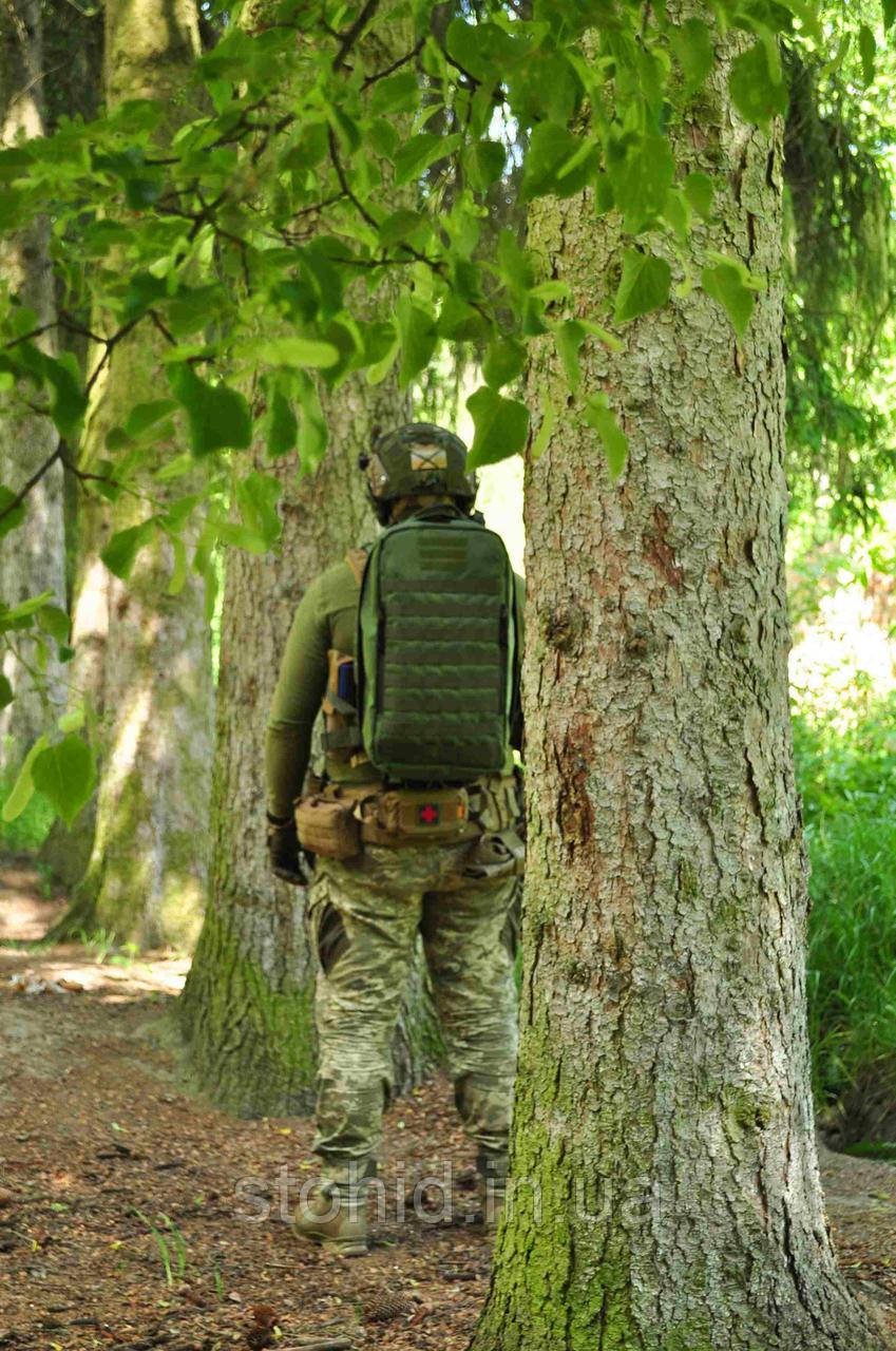 Рюкзак медика, медичний, штурмовий рюкзак для парамедика сумка-укладання санітара Чорний, фото 1