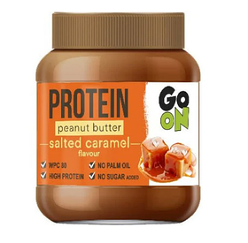 Арахісова паста з протеїном без цукру Солона карамель Protein Peanut butter Salted caramel Go On Nutrition 350g