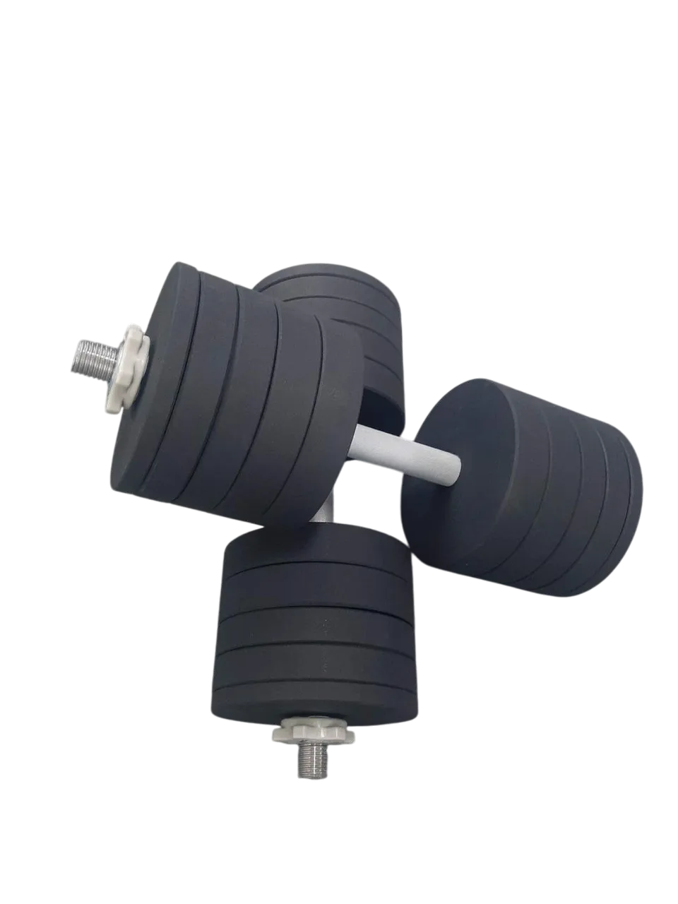 Гантелі 2 по 42 кг розбірні з покриттям Набір гантелей зі змінними дисками для дому спортзалу R_2467
