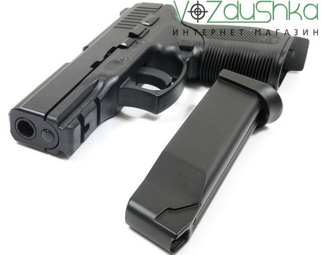 пневматичний пістолет KWC KMB 46 Blowbac з витягнутим магазином пневматичний пістолет KWC KMB 46 Blowbac з витягнутим магазином