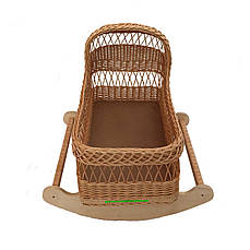 Плетена колиска, колиска з лози для дитини Арт.524, фото 3
