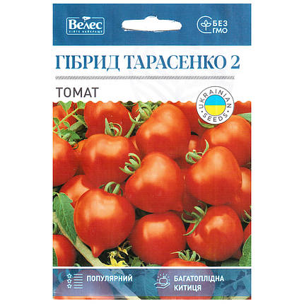 Насіння томату середньостиглого, високорослого "Тарасенко 2" (1 г) від ТМ "Велес", фото 1