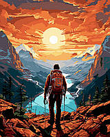 Картина за номерами GX47397 Мандрівник 40x50см. Rainbow