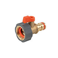 Адаптер із внутрішньою різьбою 3/4" з запірним краном BRASS SOFT, BR-S2230