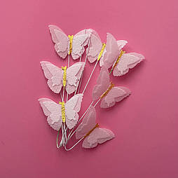 Вафельний декор Slado Метелики білі 3,5х3 см 7 шт