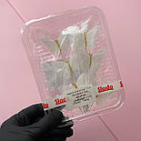 Вафельний декор Slado Метелики білі 3,5х3 см 7 шт, фото 3