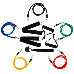 Еспандер багатофункціональний для фітнесу SP-Sport 5 джгутів (JT-003)