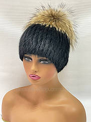 Жіноча шапка з хутра ондатри  "Бубон"