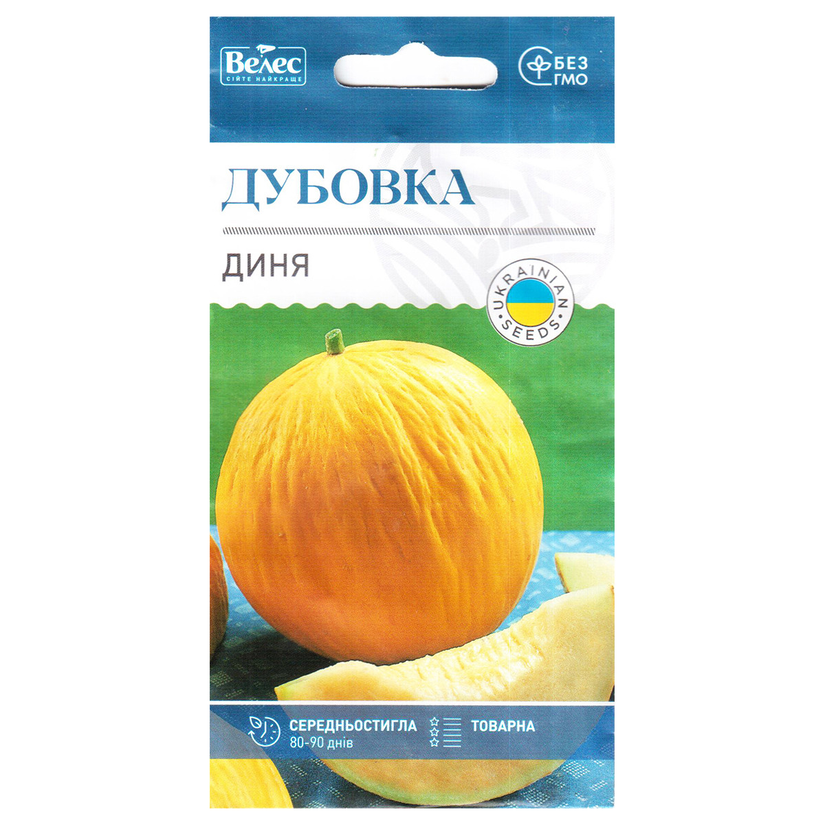 Насіння дині середньоранньої "Дубовка" (1,5 г) від ТМ "Велес"