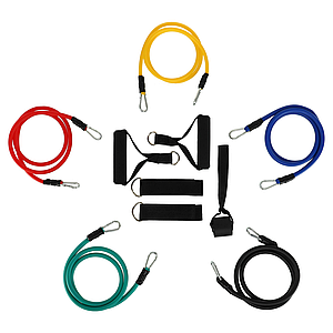 Еспандер багатофункціональний для фітнесу SP-Sport 5 джгутів (FI-9841)