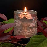 Декоративна новорічна гелева свічка Чародійка 8502-8 циліндр Кришталевий замок, фото 3