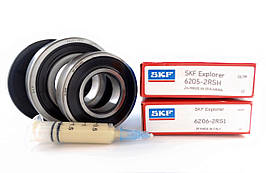 Підшипники для пральної машини Samsung (6205-6206, сальник 35*75,5*10/12, мастило 2 мл) SKF