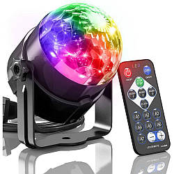 Лазерний проектор Led Party Light з пультом Чорний 42707