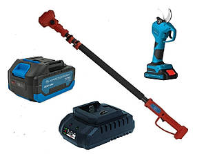 Секатор акумуляторний KRAISSMANN 31 AGS-BL 20/2 з телескопічною штангою-подовжувачем KRAISSMANN VS'2500