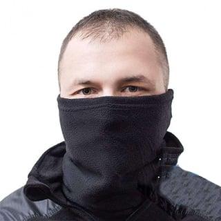 Шарф труба флісовий зимовий Чорний 250 гр/м Pancer