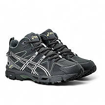 Жіночі зимові високі кросівки Asics Gel-Kahana 8 на хутрі сірі, фото 5