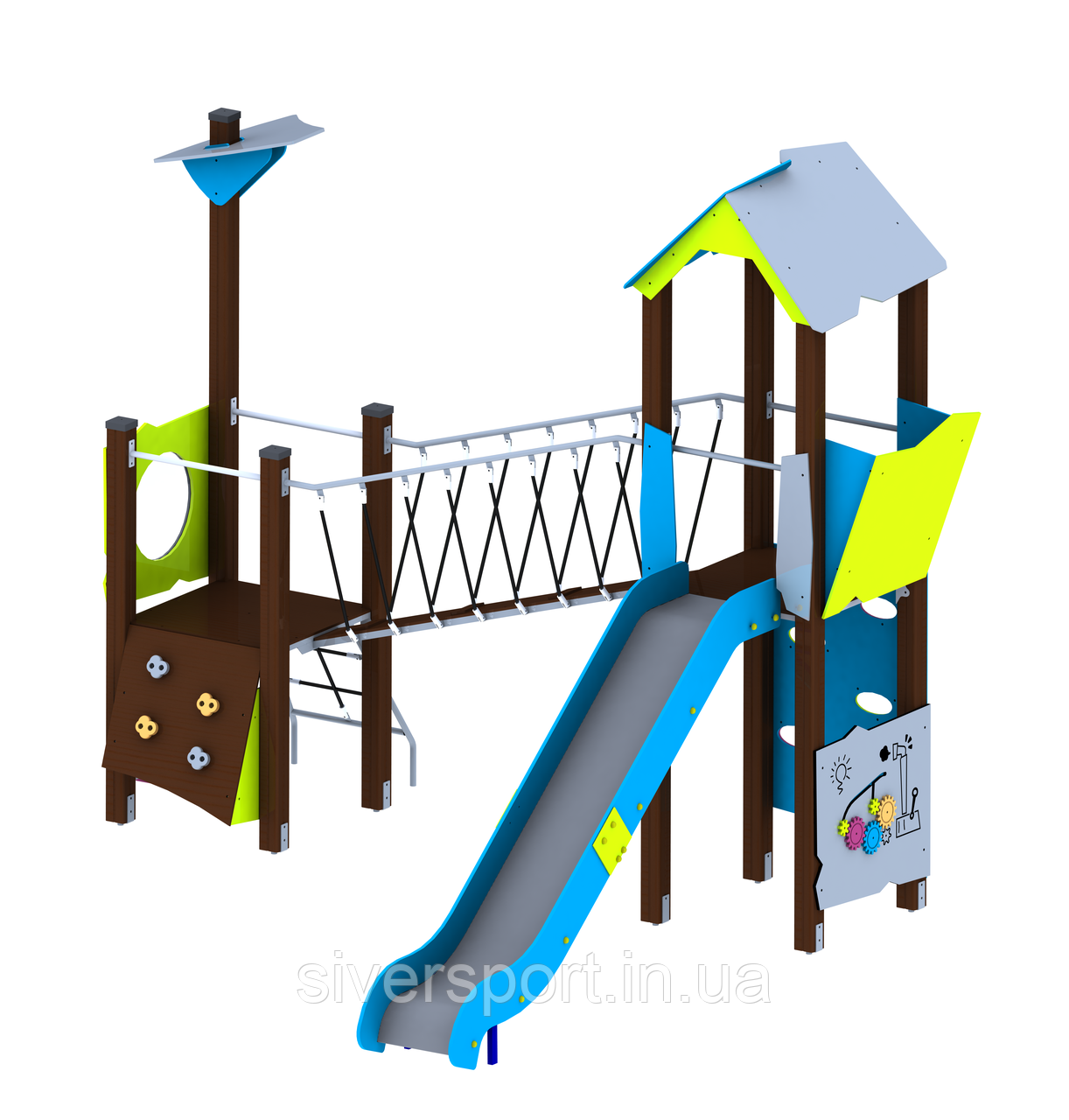 Ігровий комплекс (виготовлений з HDPE пластику) SiverSport VP-1707, фото 1