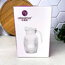 Глечик скляний із кришкою 2 л Сіде, фото 2