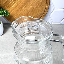 Глечик скляний із кришкою 2 л Сіде, фото 3