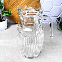 Глечик скляний із кришкою 2 л Сіде, фото 4