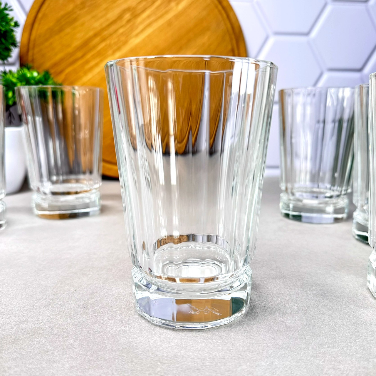 Набір високих склянок із кришталевого скла 360 мл 6 шт Cristal D`Arques Macassar