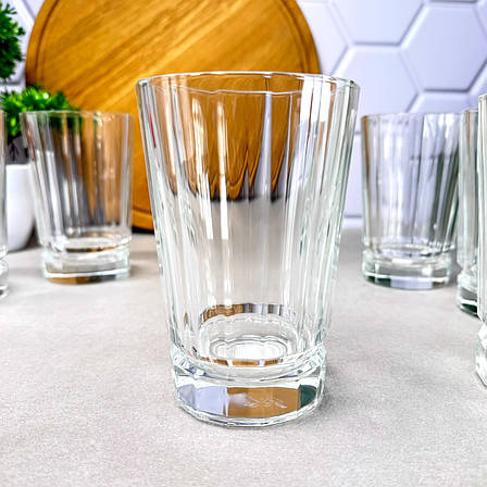 Набір високих склянок із кришталевого скла 360 мл 6 шт Cristal D`Arques Macassar, фото 1