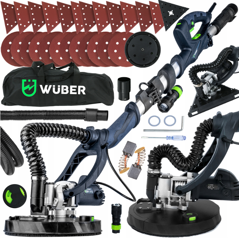 Шліфмашина для стін жираф Wuber 1600Вт 225мм (Польща), фото 1