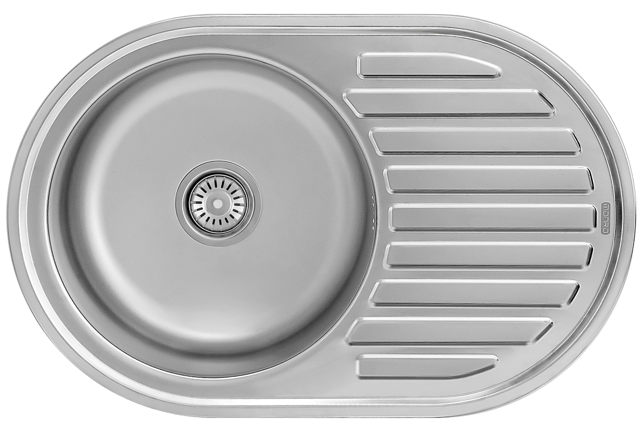 Мийка врізна MONRO 7750 (08/180) Decor овальна, фото 1