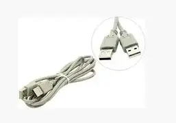 Шнур USB (шт.A- шт.А), version 2,0, діам.-4.5 мм, 2 м, сірий