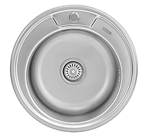 Мийка врізна MONRO 490 (08/180) Satin кругла