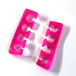 Силіконовий педикюрний роздільник пальців, Малиновий