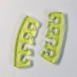 Силіконовий педикюрний роздільник пальців, Жовтий