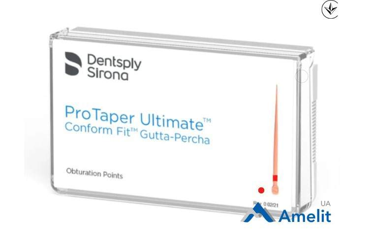 Штифти гутаперчеві ProTaper Ultimate Conform Fit, розмір F2 (Dentsply Sirona), 60 шт./пак.