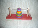 Дерев'яні іграшки Піраміда конструктор гвоздики А 00755, фото 4