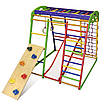 Спортивний дерев'яний комплекс "Юнга Plus 6" різнокольоровий ТМ "SportBaby" (130х124х132 см), фото 2