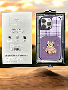 Чохол для IPhone Оригінальний чохол JANESPER “Bear series” Purple iPhone 14 Pro