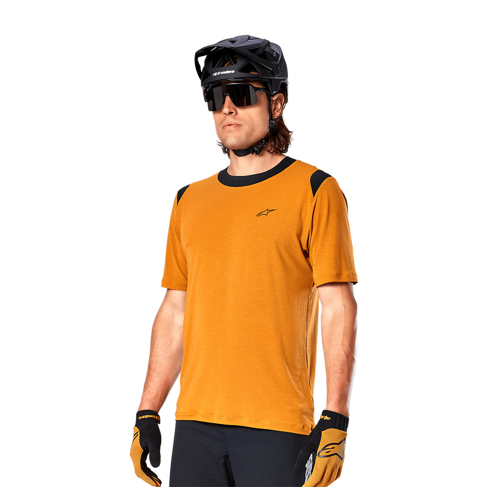 Джерсі Alpinestars A-DURA DRI WOOL SS JERSEY DARK GOLD, M (AS)