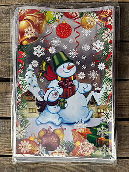 Пакети фольговані для цукерок Новий рік розмір 20*30 см