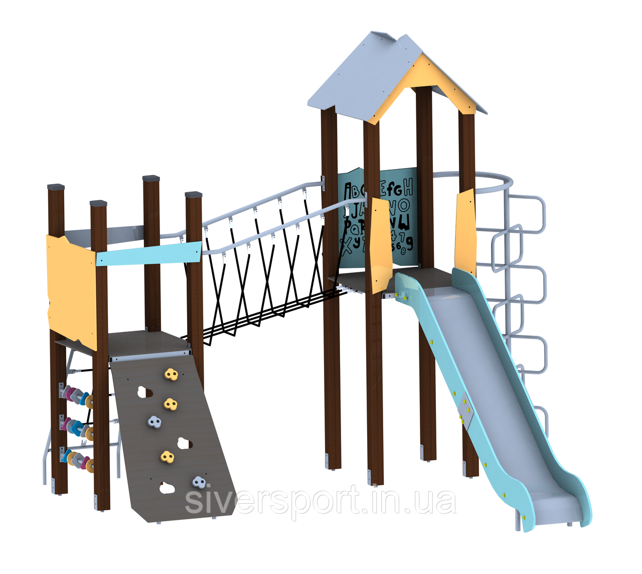 Ігровий комплекс (виготовлений з HDPE пластику) SiverSport VP-1408, фото 1