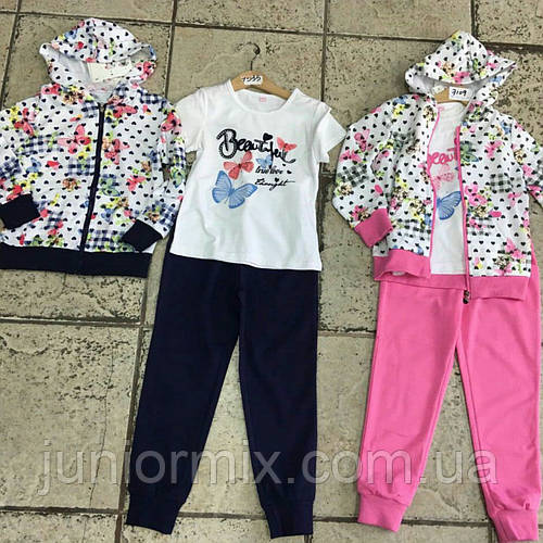 Трикотажный спортивный костюм для девочки тройка F&D, цена 230 грн ...