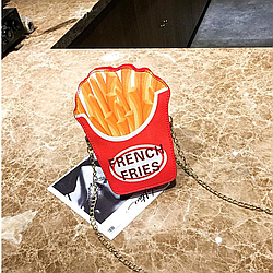 Сумка барсетка дитяча Картопля фрі, смішна сумка дитяча для дівчинки