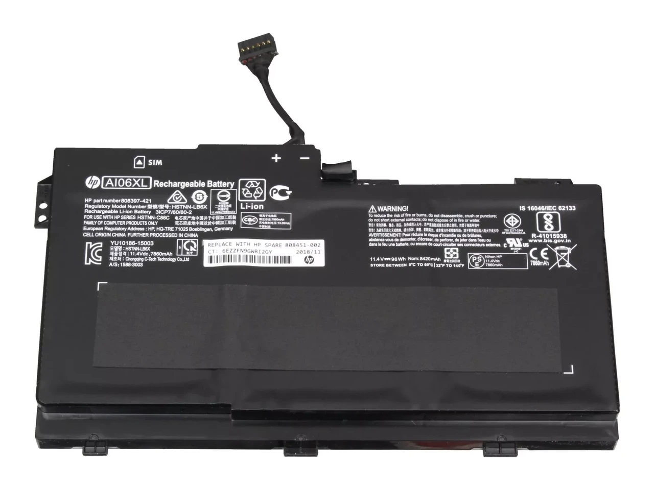 Оригінальна батарея для ноутбука HP ZBook 17 G3 - AI06XL