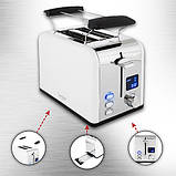 Тостер + підставка для булочок Gerlach GL 3221 (1100 Вт, 6 режимів, автовідключення), фото 6