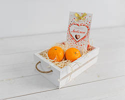 Ящик дерев’яний декоративний Скандинавія білий