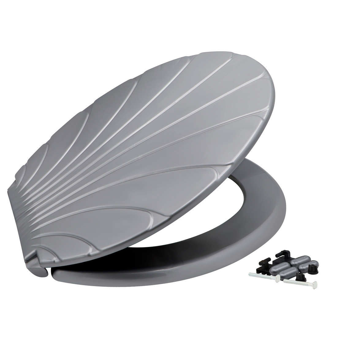 Кришка сидіння для унітаза Sydanit Мушля металік поліпропілен, фото 1