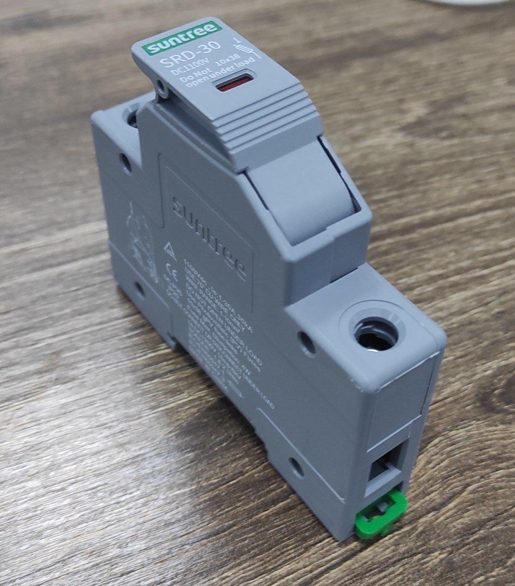 Корпус запобіжника DIN PV DC Suntree SRD-10 10x38 10gPV 1100VDC
