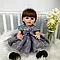 Музична вінілова лялька ручної роботи Reborn Doll у ошатній сукні (музичний чіп, видає звуки), фото 2